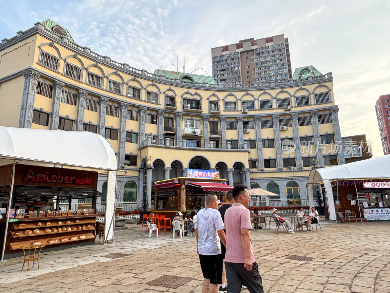 辽宁大连俄罗斯风情街街景