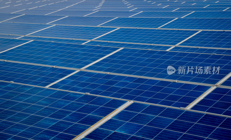 光伏发电大片的光伏板新能源太阳能产业