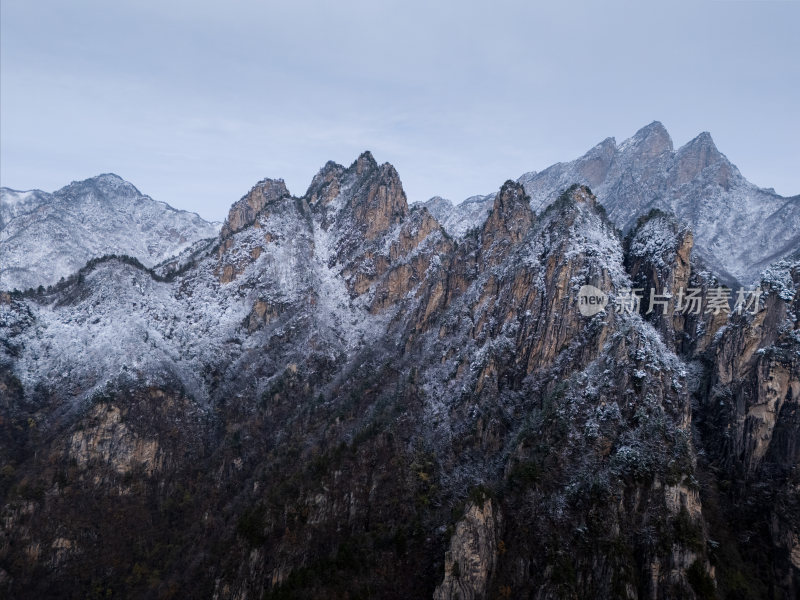 南阳老界岭冬季雪景风光