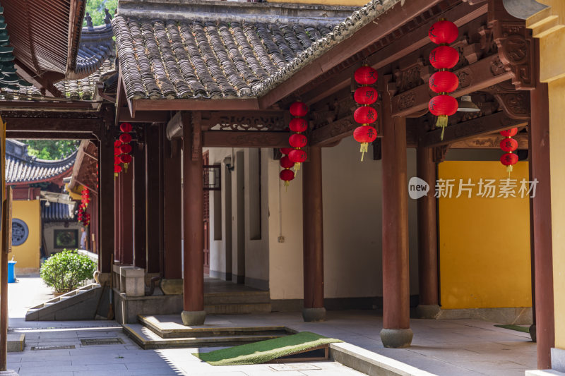 杭州西湖三天竺法镜寺古建筑风景