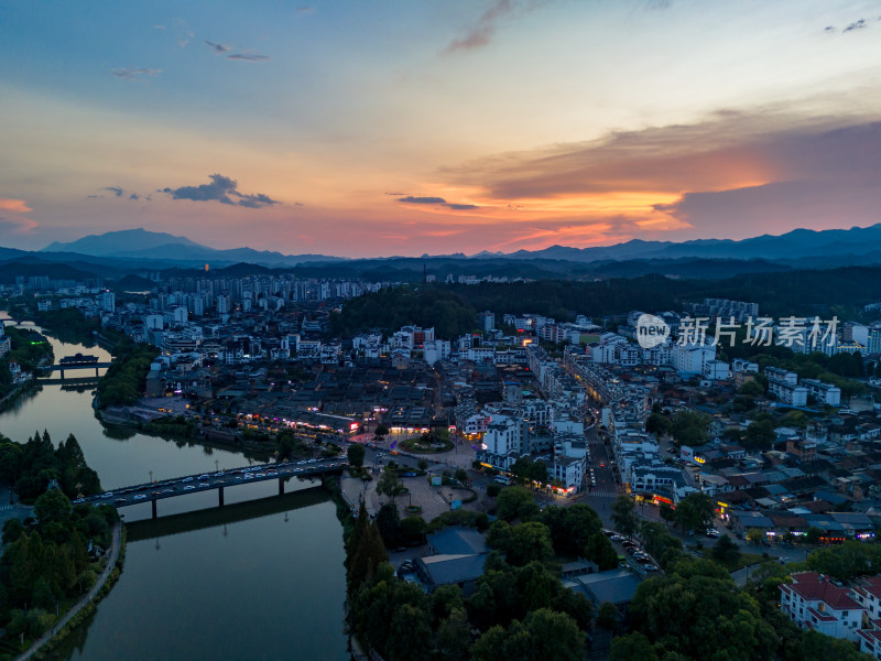 福建泰宁古城航拍图