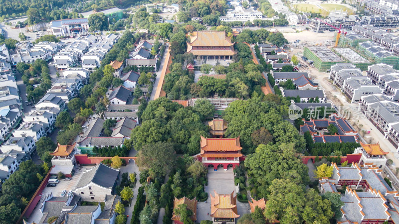 航拍南岳大庙5A景区历史文化建筑