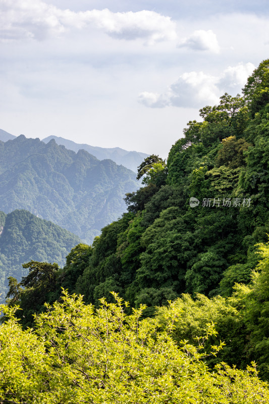 西安秦岭终南山南五台自然风光景点景观