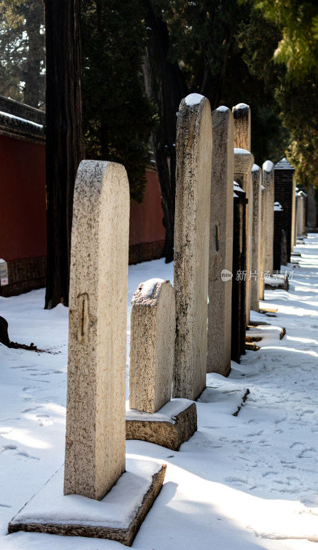 山东济宁邹城孟庙景点景观