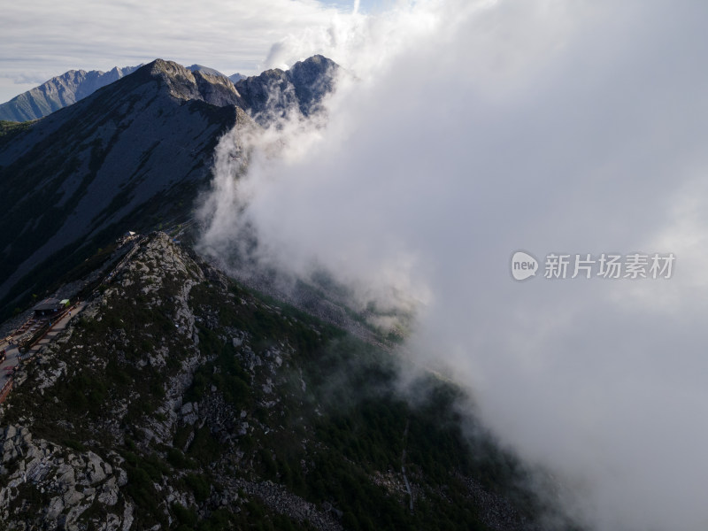 宝鸡太白山航拍