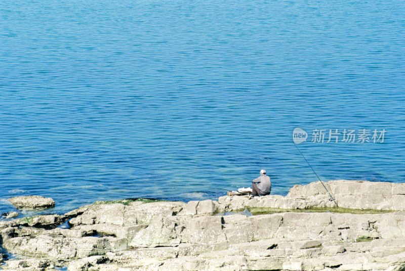 烟台 养马岛 海水 蓝色 质感 清新 背景