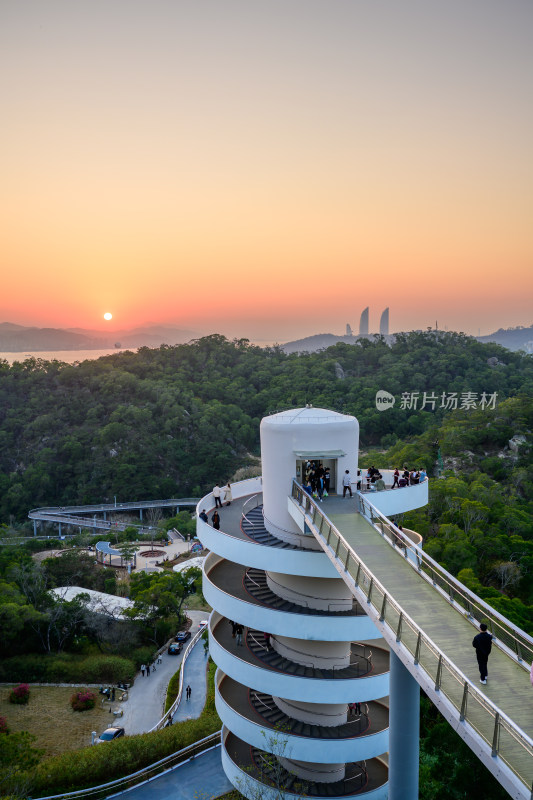 厦门健康步道万石沧海望湖塔