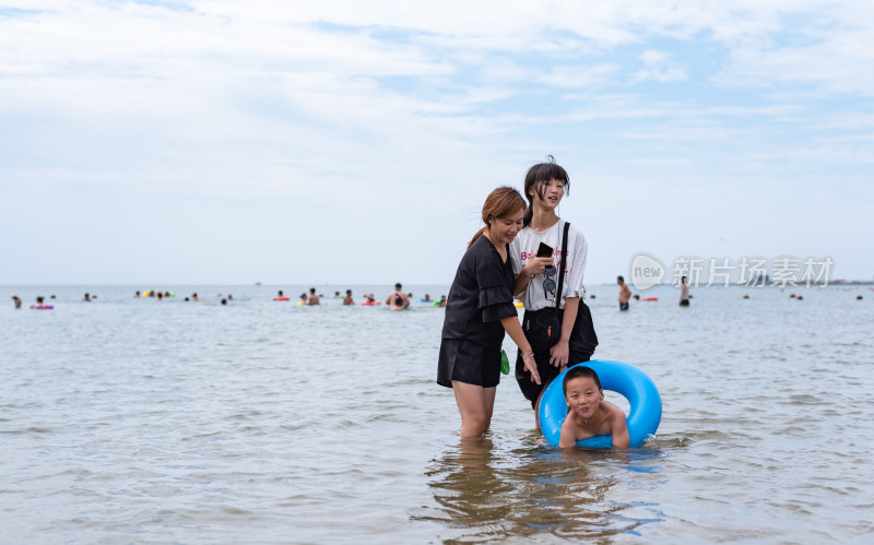 秦皇岛南戴河景区海边海滨海滩