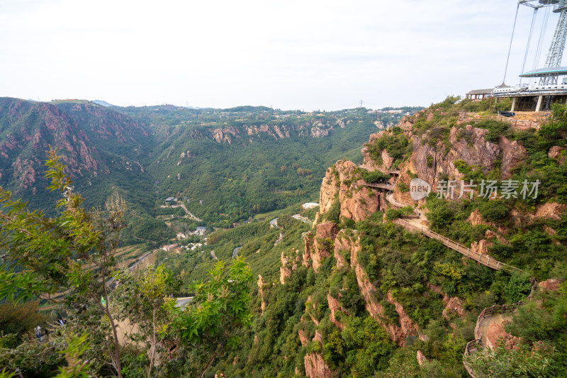 中国河南省伏羲山红石林景区