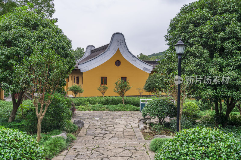 杭州西湖三天竺法镜寺古建筑风景