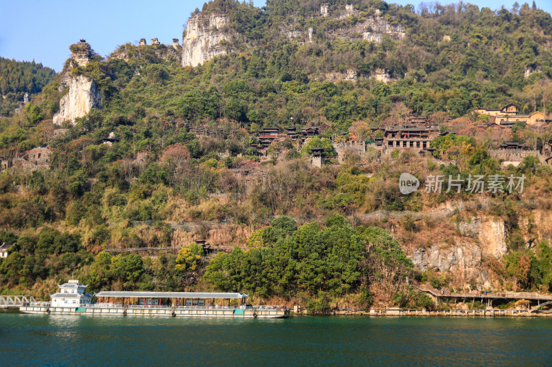 湖北宜昌三峡人家景区长江西陵峡灯影峡江域