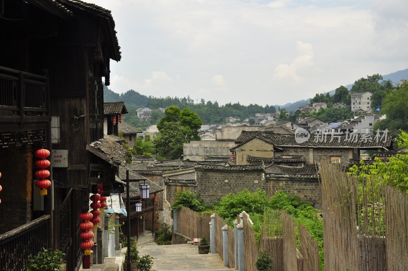 风景名胜  古城街道 湘西边城