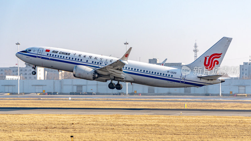 中国国际航空飞机起飞瞬间