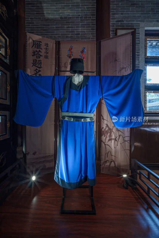 佛山顺德清晖园古代进士巾服中式传统服饰