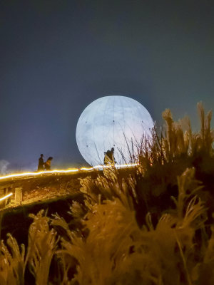 无锡拈花湾禅意小镇夜景