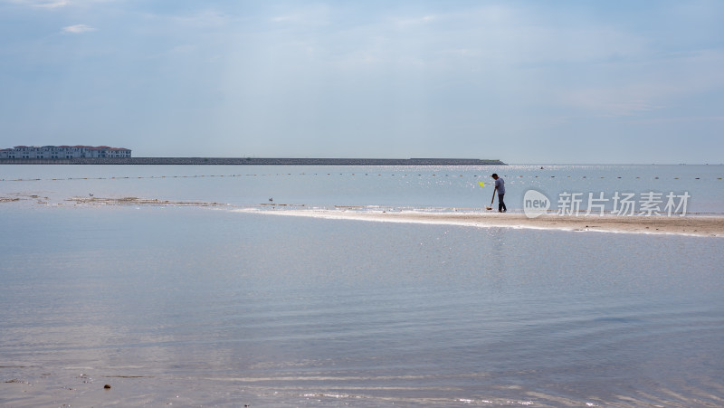 秦皇岛南戴河景区海边海滨海滩