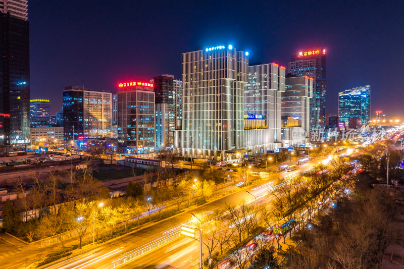 中国北京城市夜景