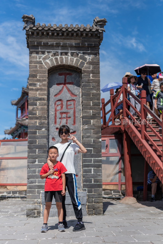 河北山海关老龙头明长城自然建筑景点景观