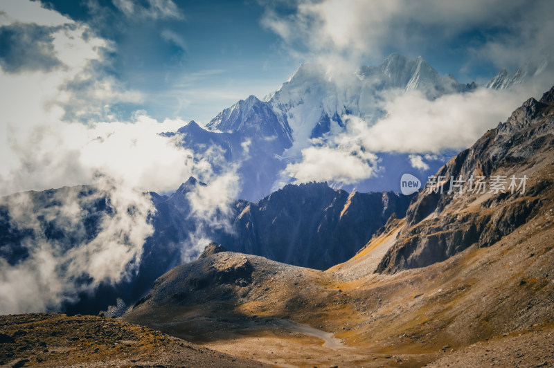 雪山山川自然风景