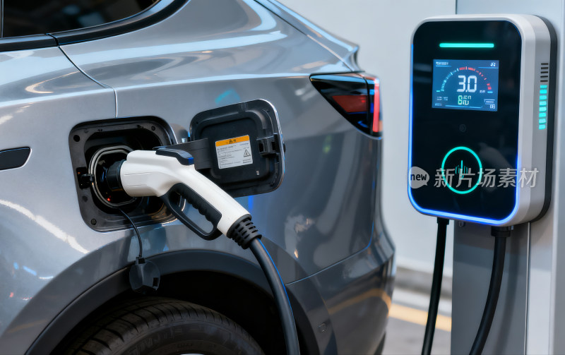 电动汽车充电桩充电画面