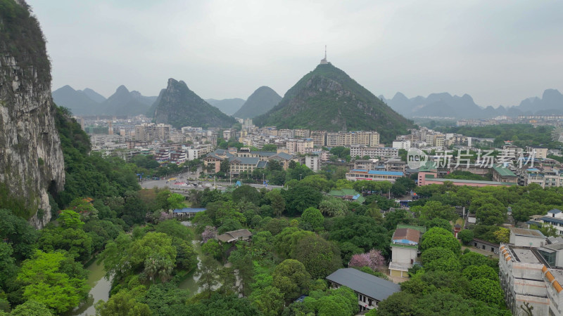 桂林南溪山4A景区航拍