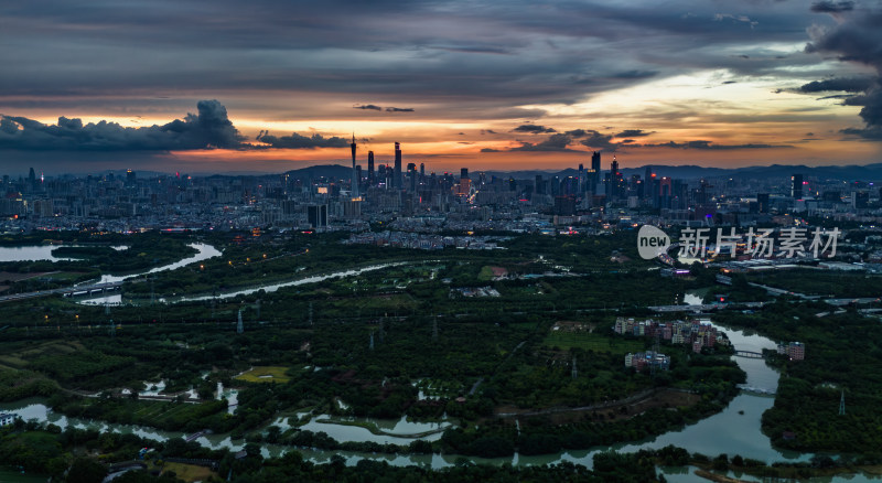 羊城·霞景