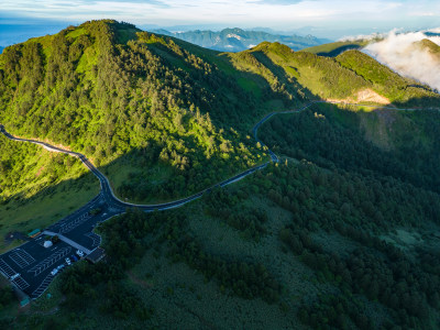 祖国大好河山云海云雾缭绕航拍