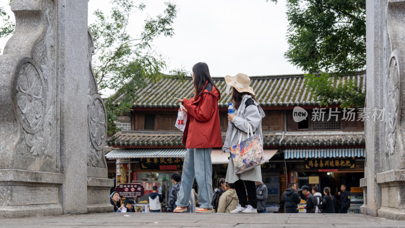 国庆假期云南大理喜洲古镇景区