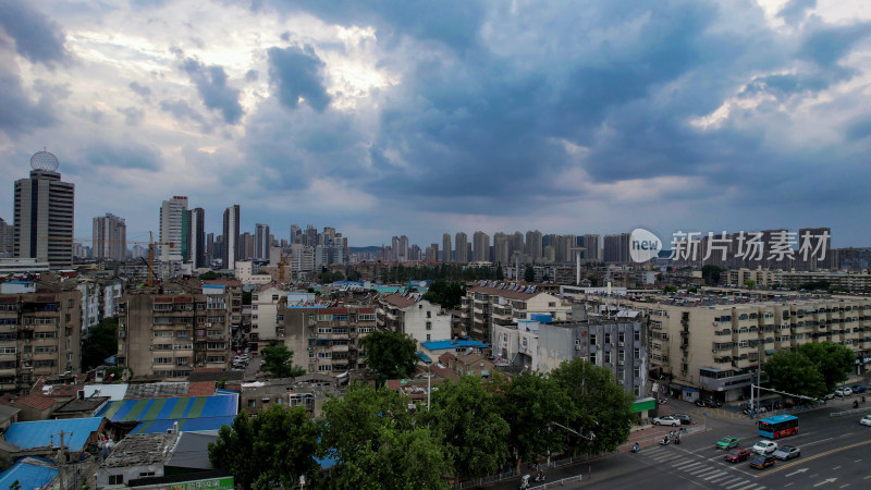 江苏徐州城市大景高楼航拍