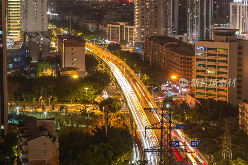 夜景车流延时