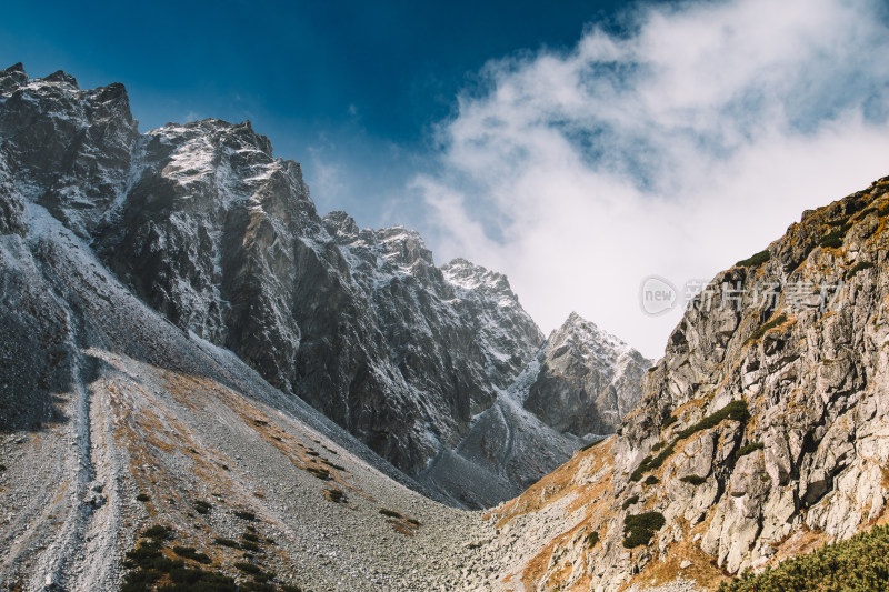 雪山自然风光全景