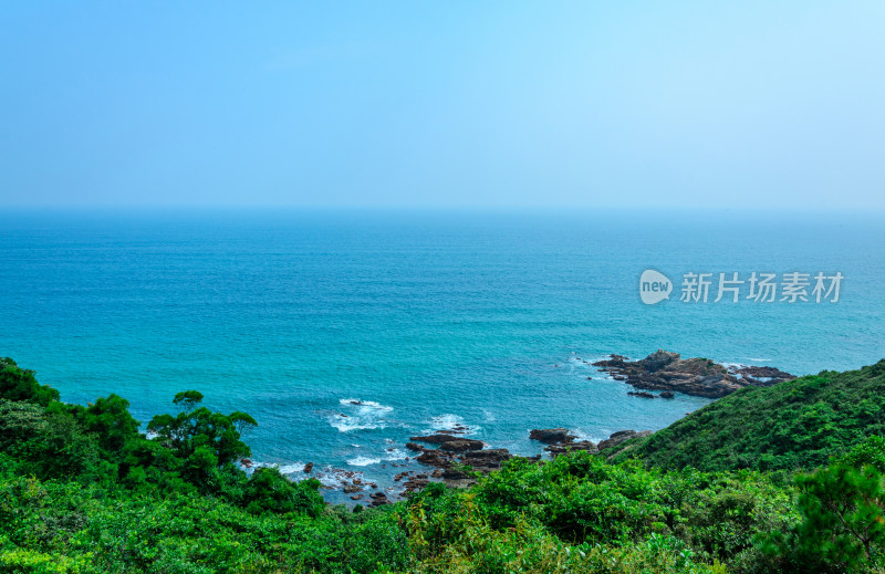 深圳大鹏半岛东西涌穿越海岸山林岛屿风光