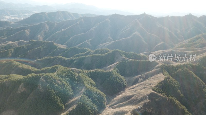 航拍金山岭长城