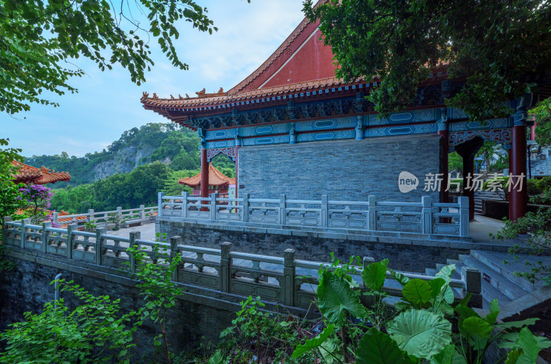 广州南沙天后宫旅游景区中式传统古建筑