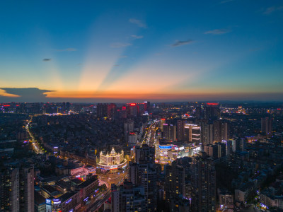 四川泸州夜景泸州大景