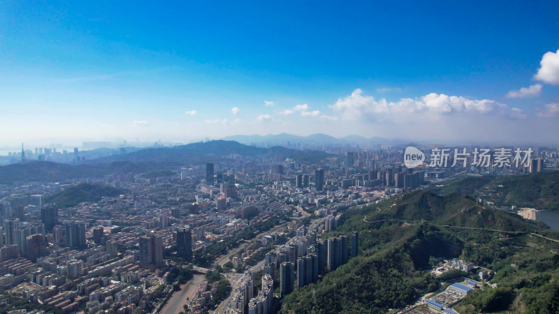 广东珠海城市风光交通建筑航拍