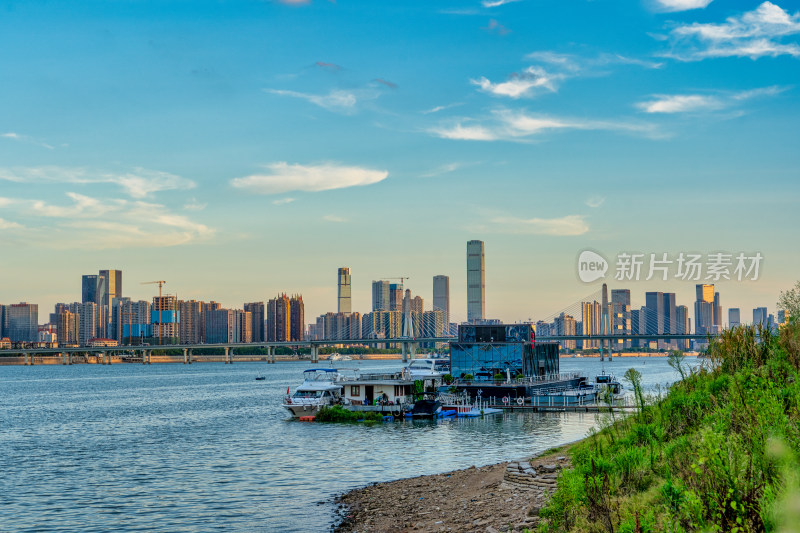 湖南长沙湘江市区码头