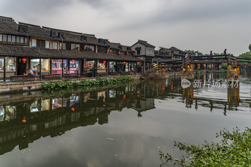 浙江嘉兴西塘古镇江南水乡风景