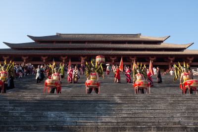 横店秦王宫表演《走进大秦》