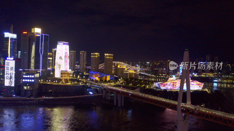 重庆嘉陵江城市夜景