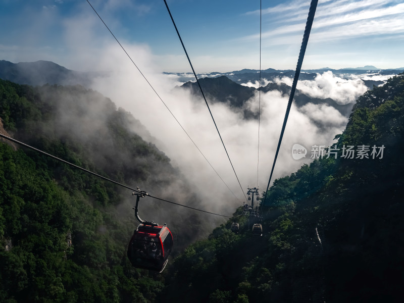 洛阳老君山景区上山索道缆车