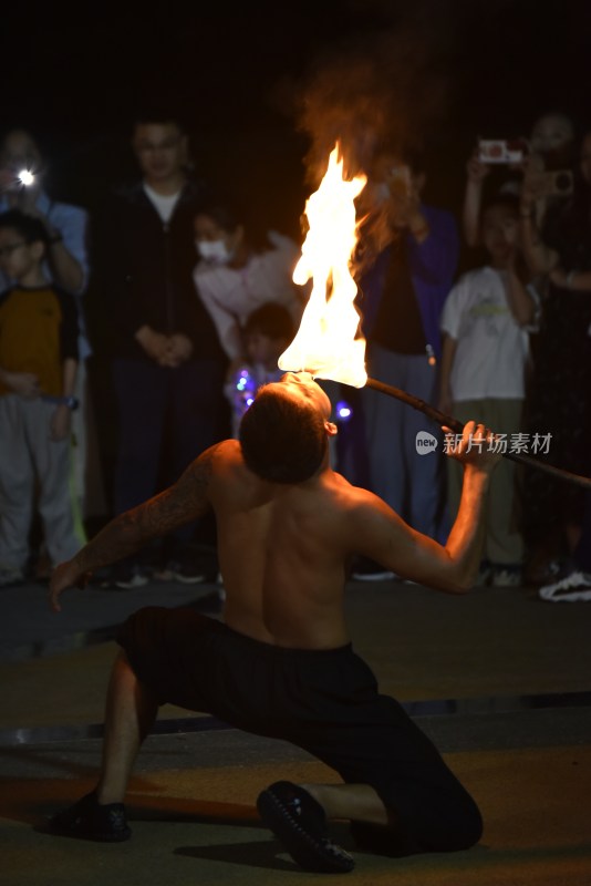 民间关于火的表演