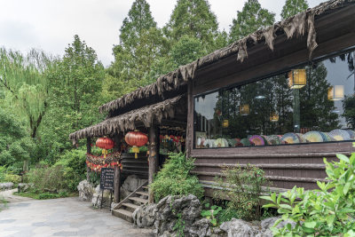 绍兴沈园中式园林风景