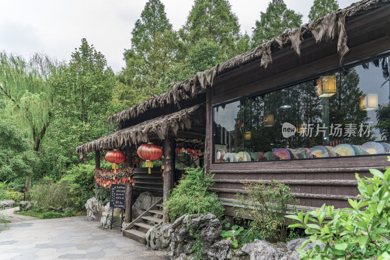 绍兴沈园中式园林风景