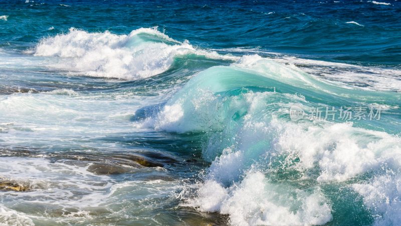 大海浪花巨浪浪潮汹涌海浪波涛汹涌