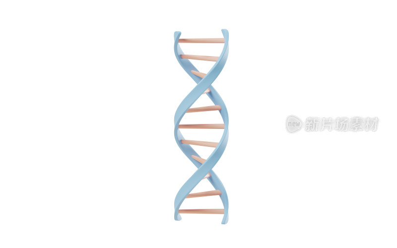 DNA与生物科技概念3D渲染