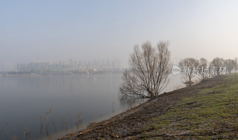 广利河湿地公园冬景