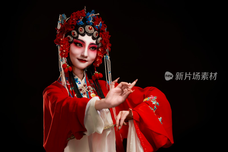 国粹戏曲京剧昆曲青衣旦角形象的中国少女
