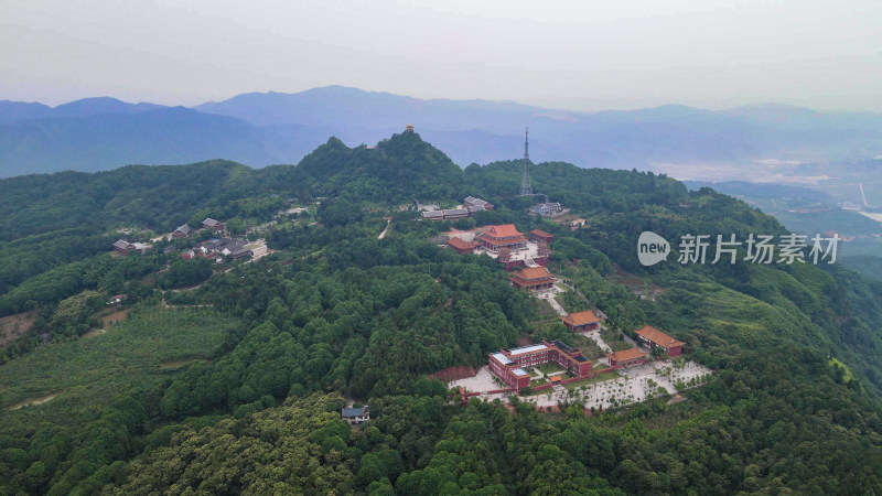 湖南靖州飞山4A景区航拍