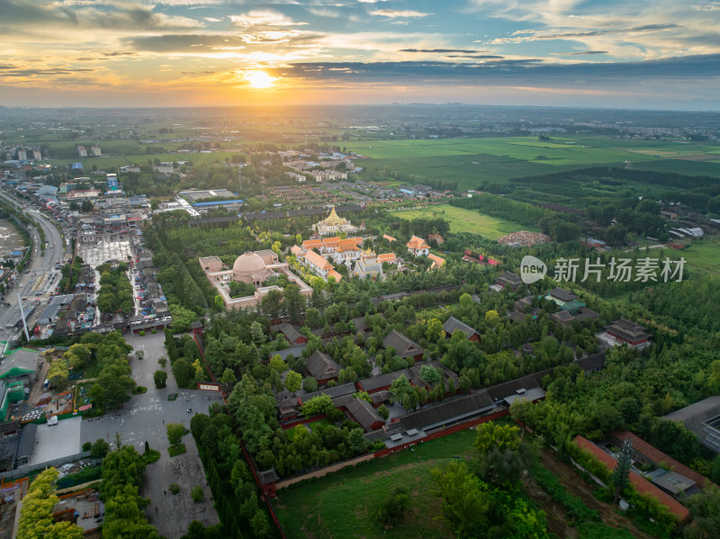 洛阳白马寺落日